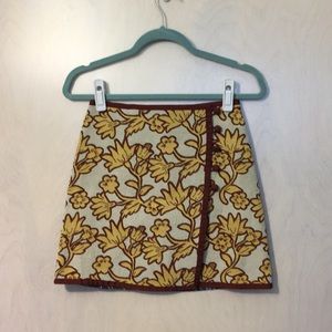 Topshop Damask Mini Skirt